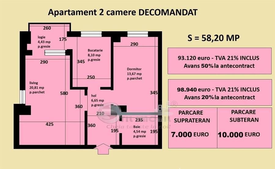 Apartament decomandat Cug Valea Adanca, bloc nou, cartier rezidential
