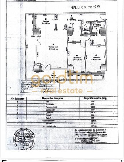 NOU/ SUPRAFETE GENEROASE/ PARCARE SUBTERANA/ BALCON 30 mp - 60