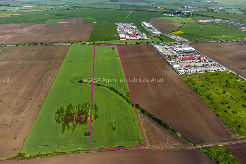 Teren intravilan cu PUZ aprobat la Centura Nord Arad – 7,5€/mp! - 3