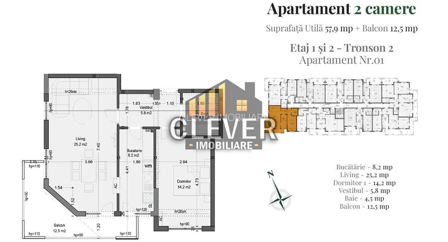 Apartament 2 camere, 70 mp, Theodor Pallady - Sector 3 - 1