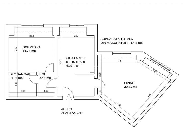 Calea Calarasilor-  Apartament 2 camere - 8