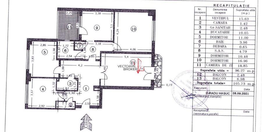 4 Camere Unirii, et 1, 3 min metrou, vedere fantani - 24