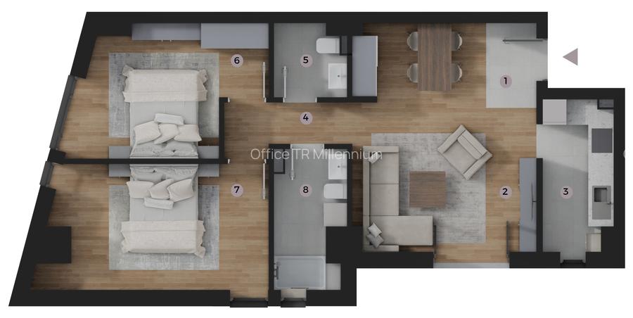 Apartament 3 Camere TIP B01, suprafață 63.55 m2, Zona Tatarasi-Venetia - 2