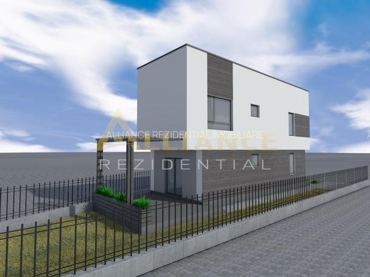 Casa individuala P+1E - 4 camere 3 bai + dressing - teren 1490mp - 2