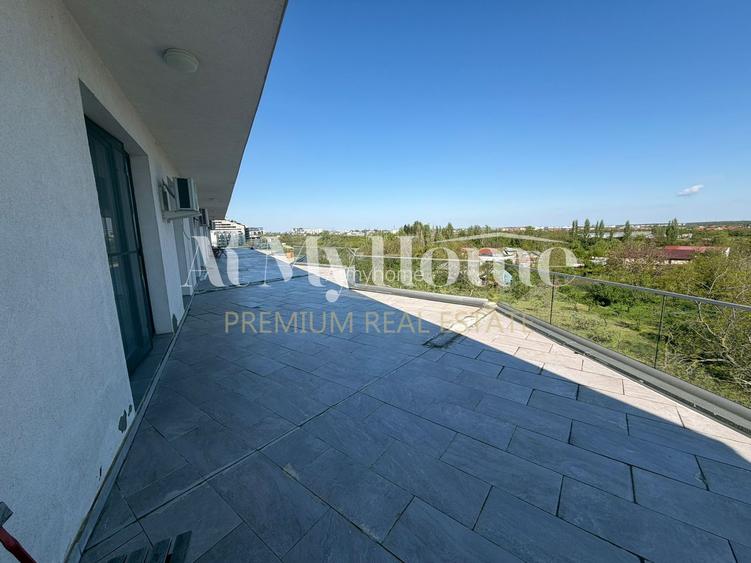 Apartament cu 3 camere, mobilat, terasa 125mp, parcare - 10