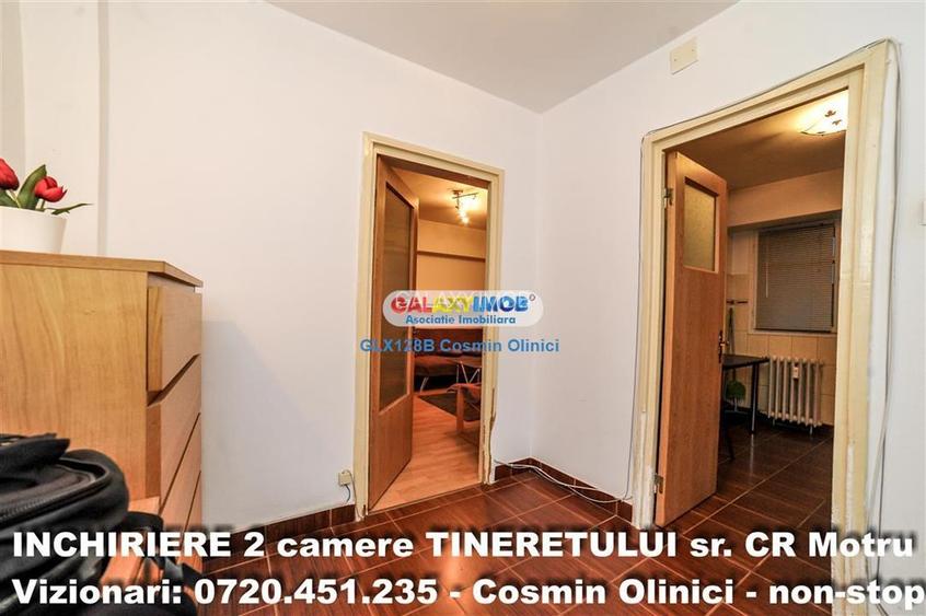 Vanzare 2 camere TINERETULUI, str. CR Motru, metrou - 14