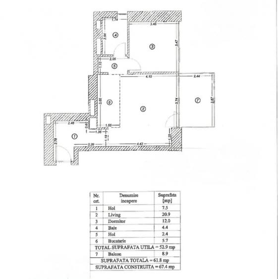 Apartament 2 Camere One Verdi Park | Parțial mobilat | Terasa - 10