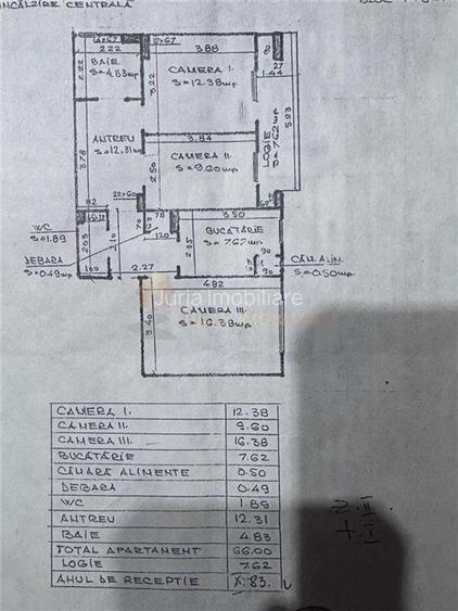 APARTAMENT 3 CAMERE 66 MP ZONA ION MESTER - 1