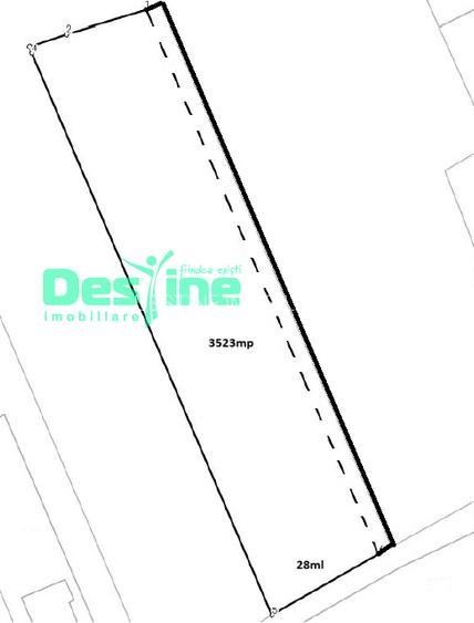 Tomesti-Chicerea, teren intravilan  3523 mp - 4