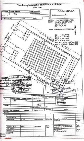 Teren intravilan 512 mp, 16 m deschidere, Radu Negru - Vizirului - 2