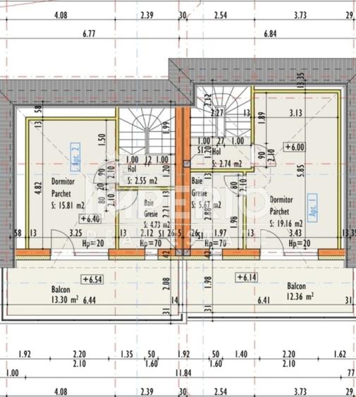 Duplex modern in Cartierul Dambul rotund-170,86mp utili, teren 200mp