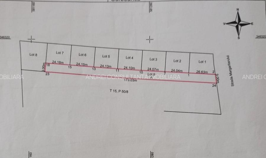 Vanzare teren intravilan cu utilități in Corbeanca zona cu case construite - 3