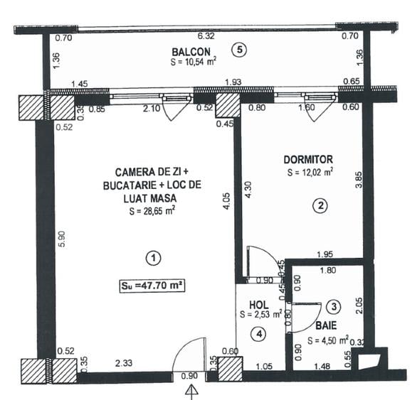 Proprietar: Vand Apartament 2 camere, 48 mp, Campeador, langa Vox - 15