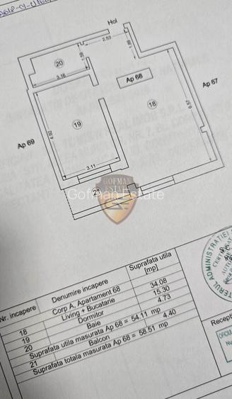 2 camere Tomis Nord, Metropolitan Towers, 58.5mp, et 9/11, balcon, semid, mobila - 6