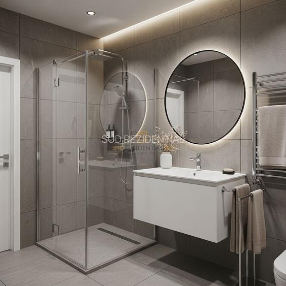 Locuinta decomandata, 2 camere, balcon 12 mp, ansamblu rezidential, S5 - 4