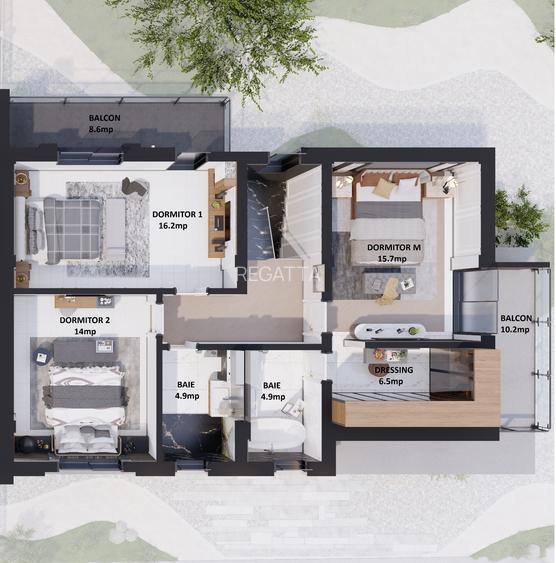 Vila Duplex Premium 5 Camere - STIL SI ELEGANTA - 3