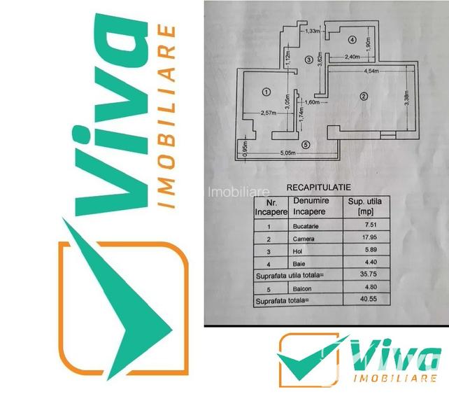 River’s Towers, Tudor Vladimirescu – Ap 1CD, 41Mp, Intabulat, 11/13 - 7