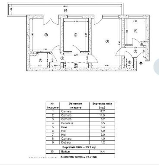 Apartament 3 Camere Titan,PARC Liviu Rebreanu Metrou, parter/4 - 13
