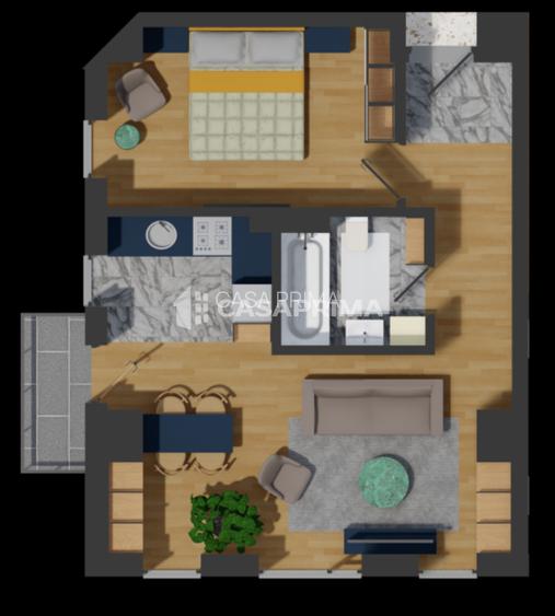 Apartament cu 1 camera in zona Pacurari, Bloc NOU, 45 MP, decomandat, FINALIZAT! - 8