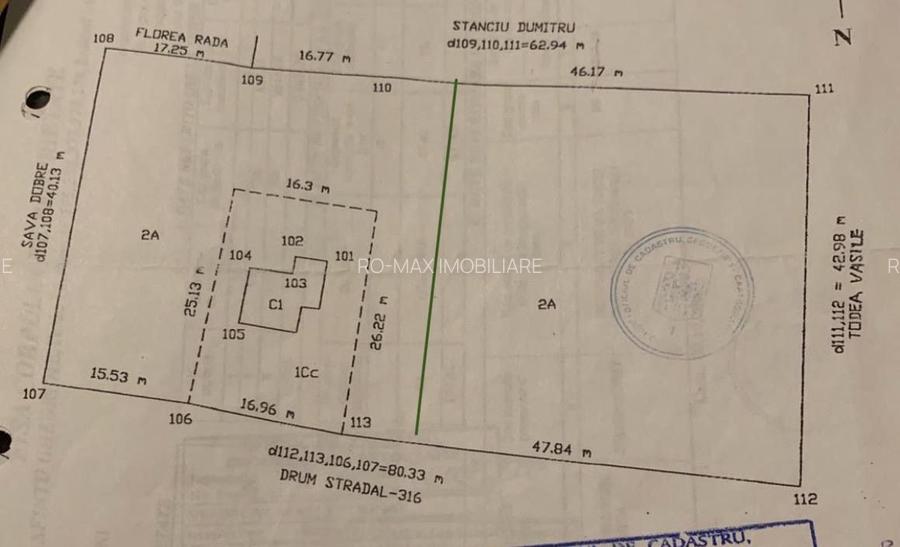 Teren intravilan 3367 mp cu casa demolabile 54 mp puț existent! - 5