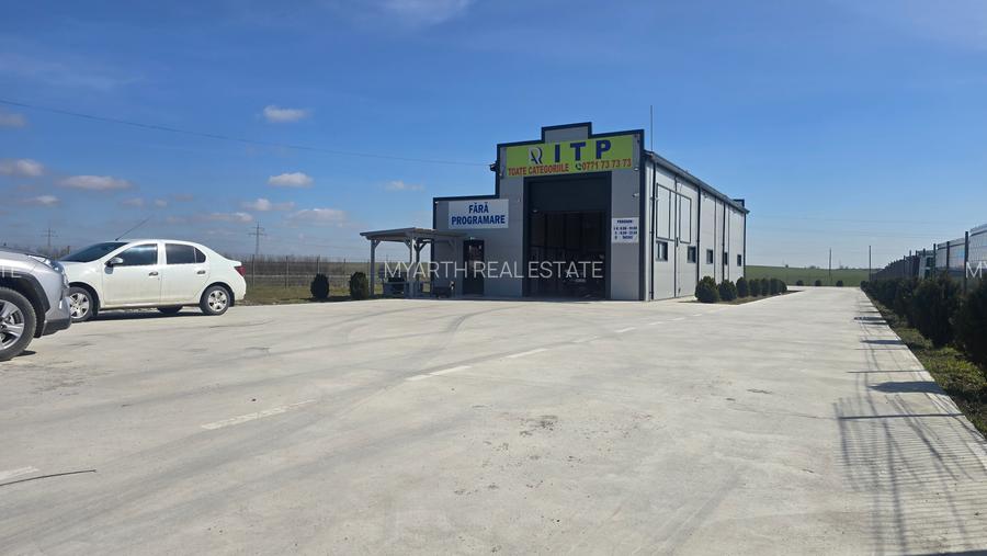 Stație ITP modernă de închiriat – DN București–Giurgiu | teren 2.200 mp | trafic - 7