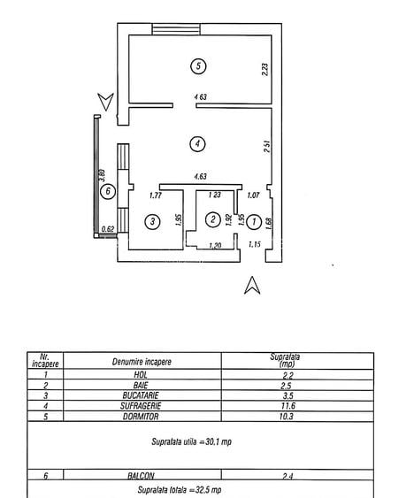 🙋Tomis NORD ➡️ 2 Camere semiDecomandate 33m² Mobilat Utilat Centrala - 13
