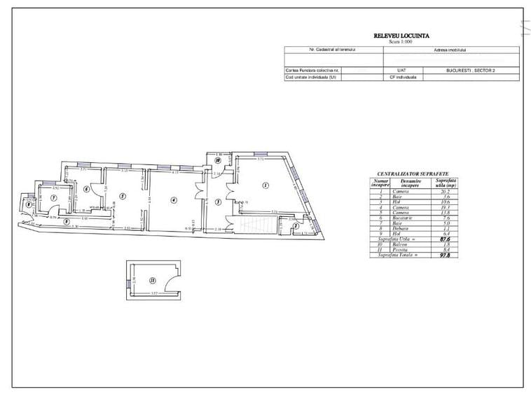 Vanzare apartament trei camere transformate in doua vila Armeneasca - 1