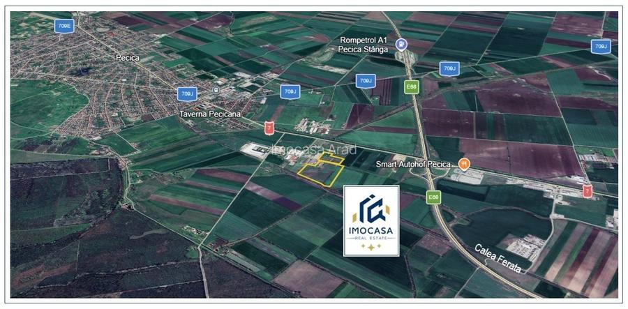 DE VÂNZARE – Teren Extravilan și Intravilan 8,24 ha – Pecica, Județul - 3