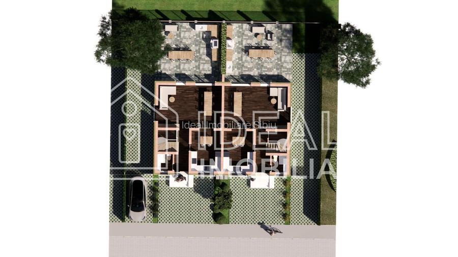 Duplex elegant cu 4 camere, curte și loc de parcare – design modern, Șura Mică - 4