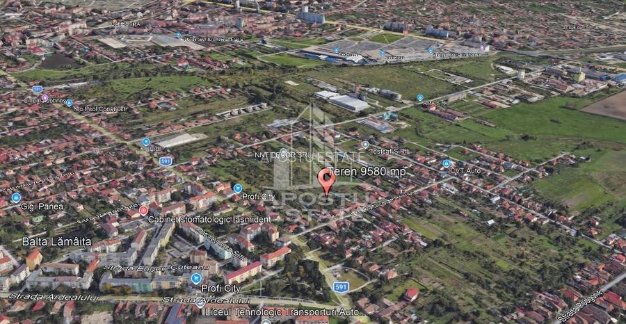 Teren de vanzare 9580 mp, acces de pe doua strazi, Freidorf, Timisoara - 2