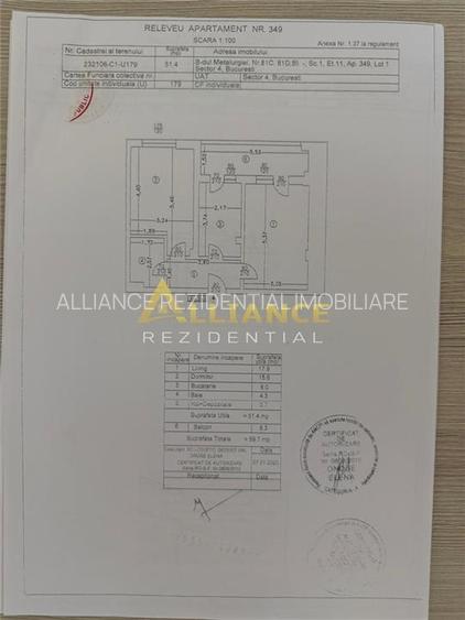 Metalurgiei 2 camere - Metrou 5 min - Boxa si 2 parcari - 21