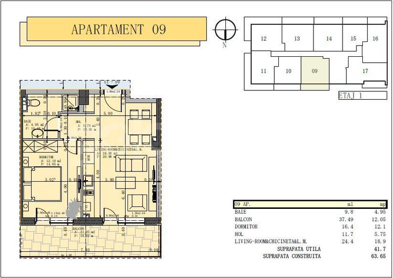 Apartament 2 camere Mamaia - 1