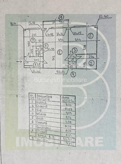 Apartament 2 Camere,Iancului,Metrou,bl.1983,reabilitat,et.3/10,Amenajat,boiler - 9