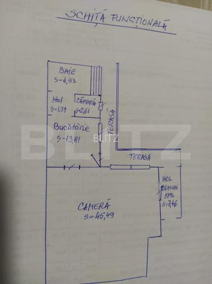 Apartament de vanzare, cu o camera, 73 mp, etaj 1, zona centrala - 7