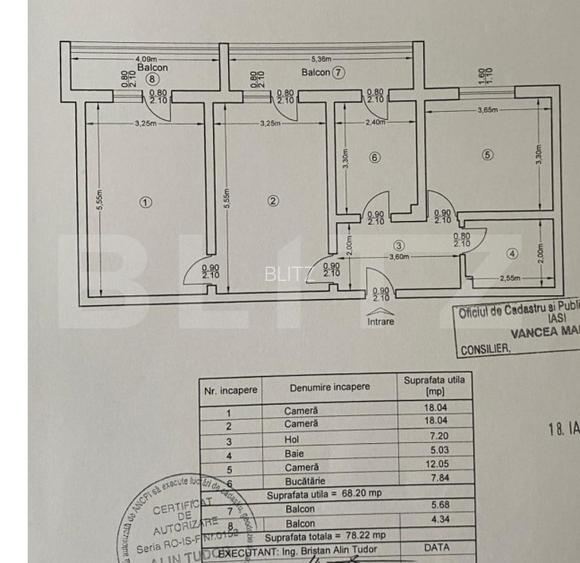 Apartament 3 camere, 68 mp, zona Popas Pacurari - 10
