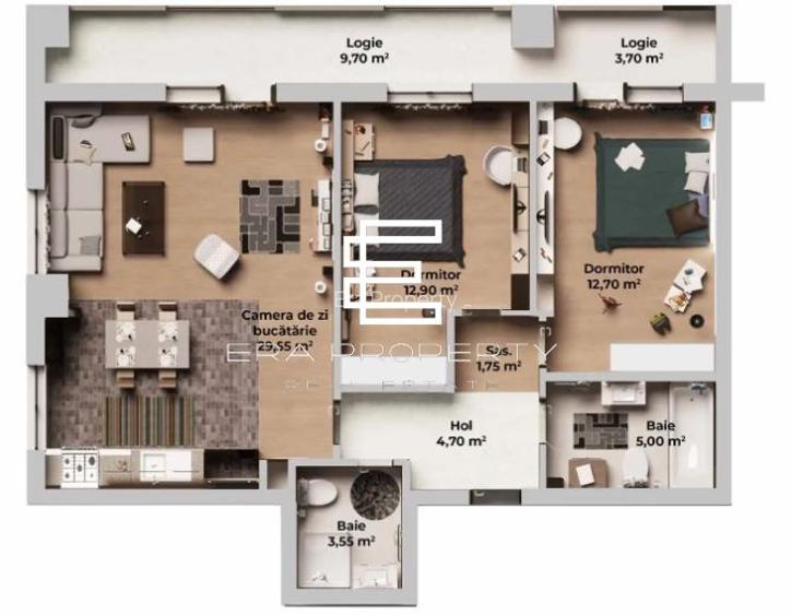 Apartament 3 camere, bloc nou, Calea Surii Mici-Zona de Vest - 1