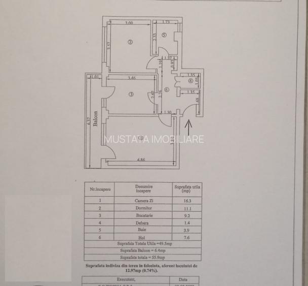 Etaj 2 - Apartament 2 camere, confort 1 zona Vidin. Mobilat Utilat. - 8
