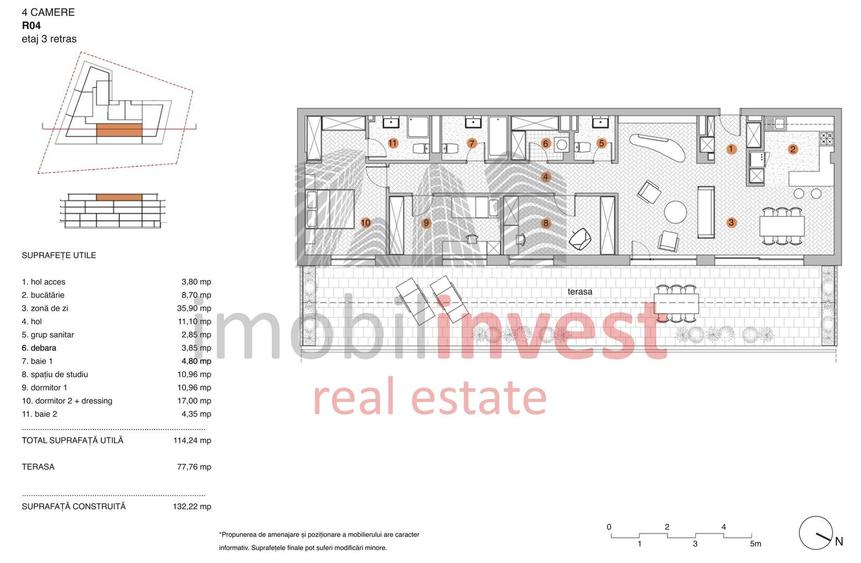 Apartament 4 camere de vanzare Pipera in bloc cu vedere la lac - 1