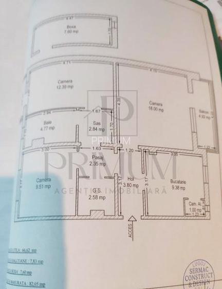 COMPLEX STUDENTESC - 3CAM - SPATIOS - CENTRALA/AC - RENOVAT - POZITIE EXCELENTA - 11
