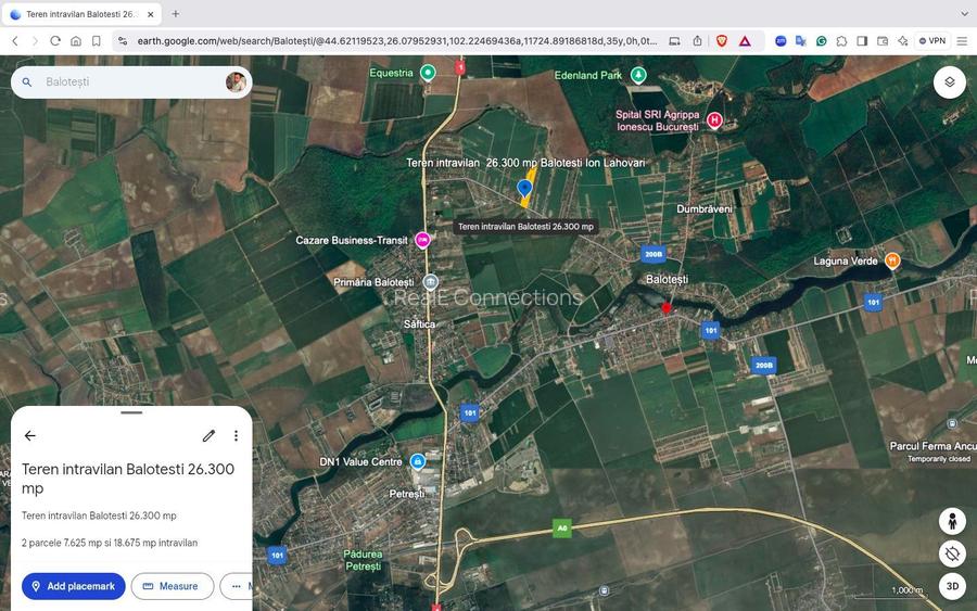 Teren intravilan 26.300 mp Saftica Balotesti - PUZ în lucru - 11