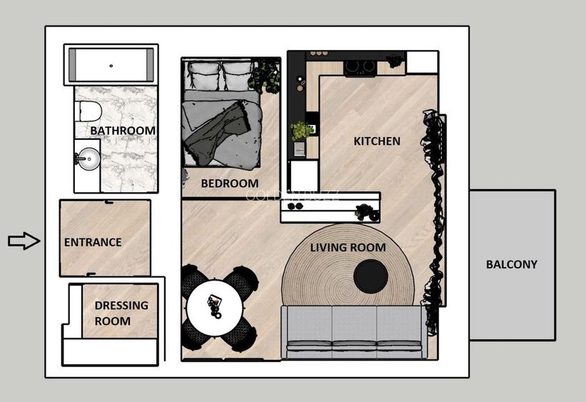 Studio Complet Mobilat & Utilat – Cortina North | Investitie ideala - 14