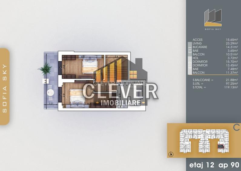 Apartament Duplex 3 camere, Finalizat, Pallady, 700m Metrou Teclu - 4