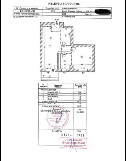 Apartament 2 camere, 51mp, centrala, parcare, metrou, AC, Hils Pallady - 10
