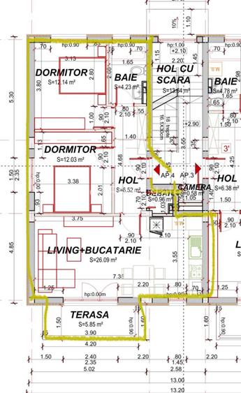 Apartament 3 camere, bloc nou, incalzire pardoseala, loc parcare, Sanpetru - 1