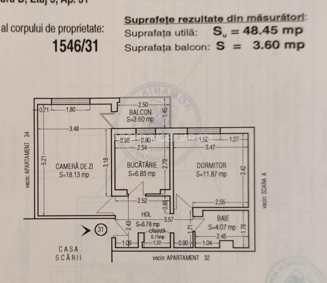 Apartament 2 camere decomandat zona Dacia - 13