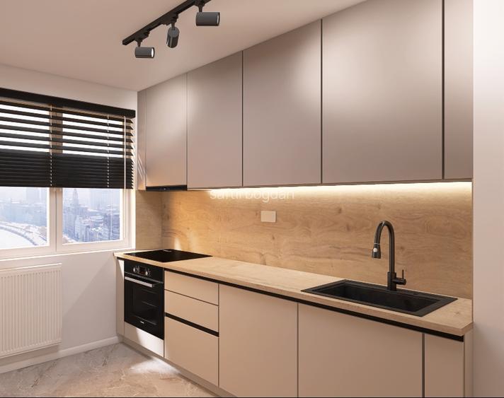 2 camere 52mp, complet renov. 2026, et. 10/10, Tei ,15” metrou, Proiect design  - 2