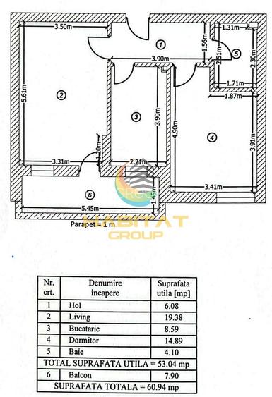 Apartament 2 camere decomandat Mobilat Si Utilat! - 12