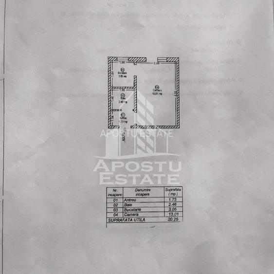 Apartament o camera, centrala proprie, zona Stadion - Timisoara - 1