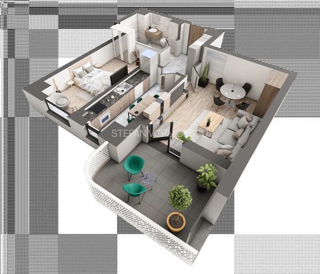 Apartament cu 2 cam | Finalizare 2026 | Direct dezvoltator | GALATA | Comision 0 - 10