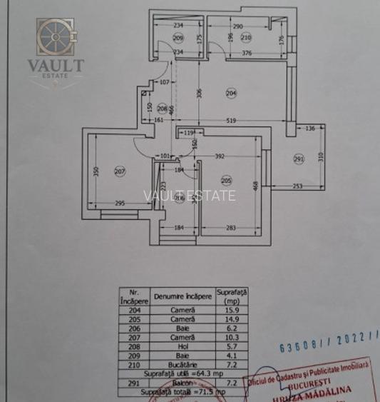 Apartament 3 camere -71.5mp-Pipera - 20